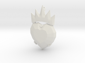 Disney Descendants Evie heart shaped pendant in White Natural Versatile Plastic