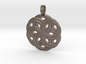 LIFE SPIRALS in Polished Bronzed Silver Steel