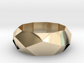 Low-poly Ring in 14K Yellow Gold