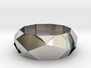Low-poly Ring in Rhodium Plated Brass