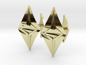 HEAD TO HEAD Fusion, Bend Cufflinks in 18k Gold Plated Brass