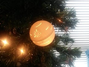 Death Star Christmas Light Ornament in White Natural Versatile Plastic