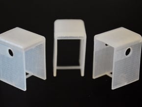 N-Scale SD24B Cab Replacement (3-Pack) in Smooth Fine Detail Plastic