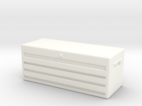  1/10 SCALE TOOL BOX in White Processed Versatile Plastic
