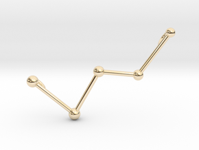 Cassiopeia Necklace in 14K Yellow Gold