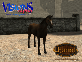 Horse Arabian in Full Color Sandstone