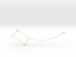 Ursa Minor Necklace in White Processed Versatile Plastic