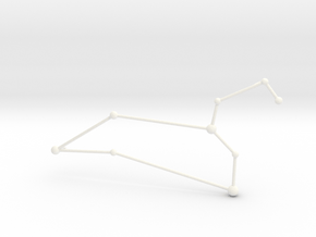Leo Necklace in White Processed Versatile Plastic