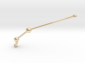 Aries Necklace in 14k Gold Plated Brass