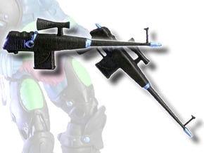 MOTUC X-Man Assault Rifle (Kronis version) in White Processed Versatile Plastic