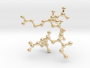 ANITRA Custom Peptide Sequence in 14k Gold Plated Brass