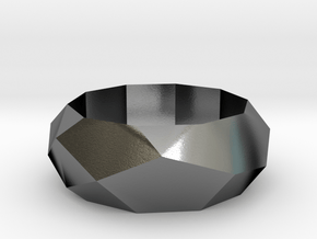 Low-poly Ring in Polished Silver