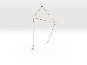 Libra Necklace in 14K Yellow Gold
