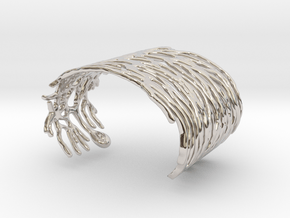 Purkinje Neuron Bracelet in Rhodium Plated Brass