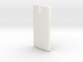 Customizable One Plus One case in White Processed Versatile Plastic