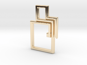 Square KR1 in 14k Gold Plated Brass