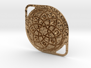 Mandala Pendant in Polished Brass