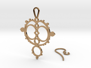 Mandelbrot Earring in Polished Brass