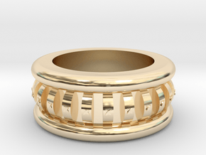  the Crown Ring  in Polished Bronze