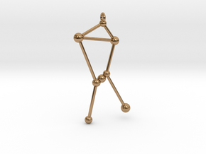 Orion Constellation Pendant in Polished Brass