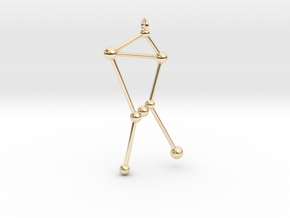 Orion Constellation Pendant in 14k Gold Plated Brass