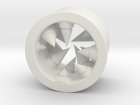 Géode cristalline (diam 8mm) in White Natural Versatile Plastic