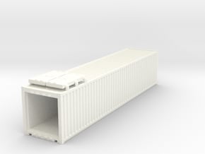 40' Container.N Scale (1:160) in White Processed Versatile Plastic