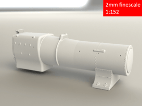 3700 City Class boiler, smokebox, firebox, 2mm FS in Tan Fine Detail Plastic
