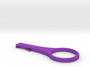 Di2 Junction 'A' Clip / 5 mm x 1.25" Spacer 0° in Purple Processed Versatile Plastic