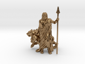 Hades with Cerberus in Natural Brass