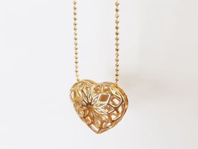 Valentine Heart - Big in Polished Brass