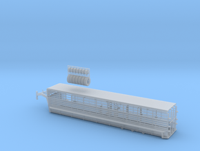 1/64 36' Cattle Trailer Bar Style  in Smooth Fine Detail Plastic