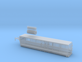 1/64 34' Cattle Trailer Bar Style in Smooth Fine Detail Plastic