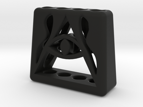 Illuminati 4 Pen Holder in Black Natural Versatile Plastic