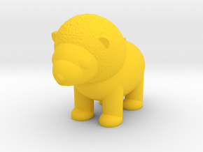 Lion (Nikoss'Animals) in Yellow Processed Versatile Plastic