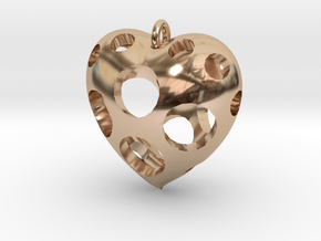 Heart Pendant #3 in 14k Rose Gold
