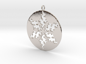 Julia Star Pendant in Rhodium Plated Brass