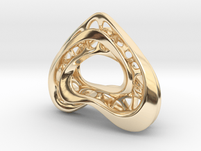 LoveHeart RoyalModel in 14k Gold Plated Brass