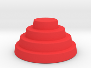 Devo Hat biggest size coloured 150mm in Red Processed Versatile Plastic