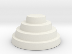 Devo Hat Monstrosa 200mm in White Natural Versatile Plastic