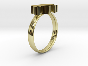 Elephant Ring in 18k Gold Plated Brass