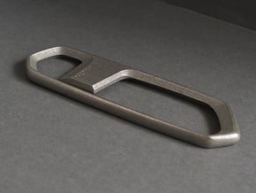 Tactica One™ Premium bottle opener in Polished Bronzed Silver Steel