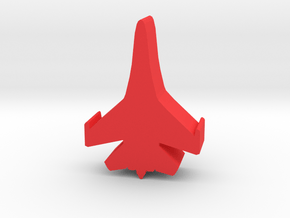 Game Piece, Red Force, Flanker Fighter in Red Processed Versatile Plastic