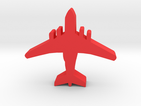 Game Piece, Red Force Air Transport in Red Processed Versatile Plastic