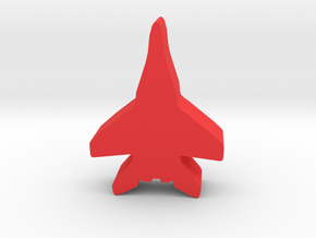 Game Piece, Red Force Fulcrum Fighter in Red Processed Versatile Plastic