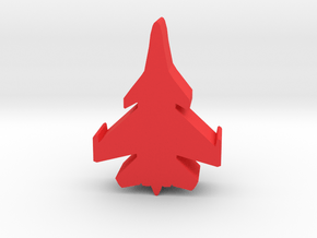 Game Piece, Red Force Super Flanker Fighter in Red Processed Versatile Plastic