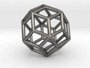 0303 Rhombic Triacontahedron E (a=1cm) #001 in Polished Nickel Steel