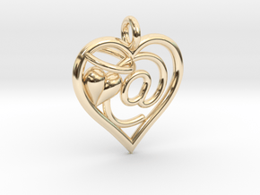 HEART @ in 14K Yellow Gold