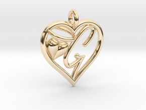 HEART G in 14K Yellow Gold