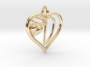 HEART D in 14K Yellow Gold